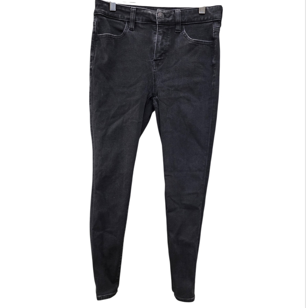 American Eagle Sleek Black Stretch Denim Skinny Jeans